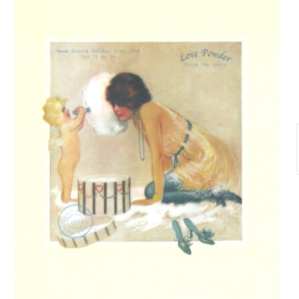 Next to Godliness / Love Powder by Raphael Kirchner Set of 2